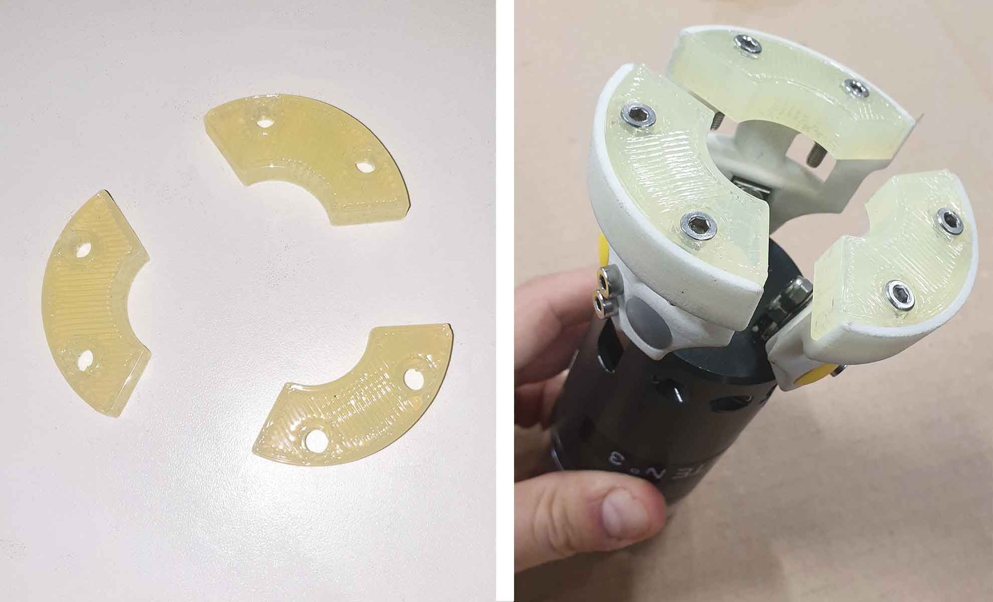 Mors imprimés en silicone - Pince pour machine à visser les couvercles