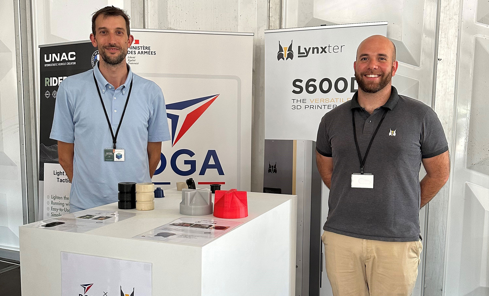 Karim Sinno de Lynxter et Antony Martin, Expert fabrication additive de la DGA à l’événement AM Village 2023