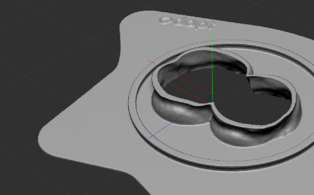 3D CAD of an Odapt customized wafer