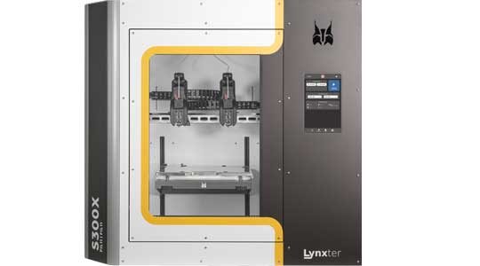 Idex thermoplastic filament 3D printer